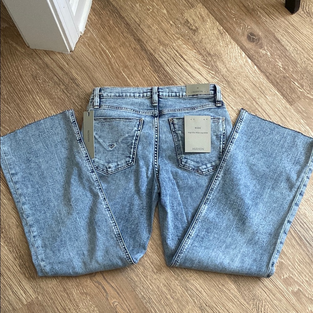 NWT Hudson Jeans Blue Wide-Leg Denim